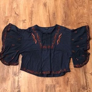 Lucky brand peasant top